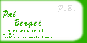 pal bergel business card